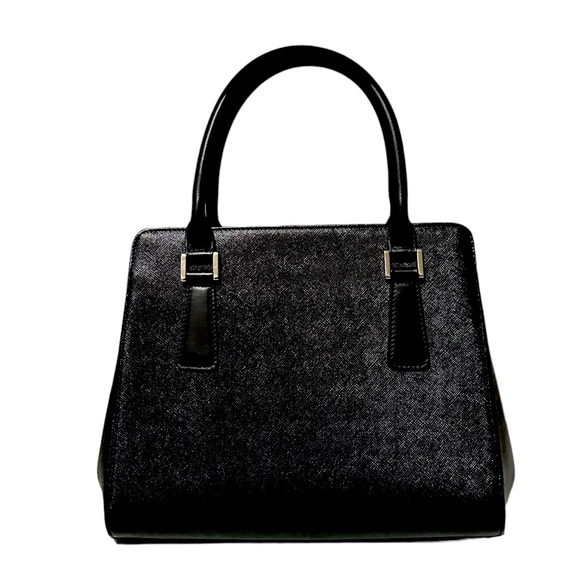 BURBERRY hand Bag NOVA Check Saffiano Leather Black - Picture 3 of 9